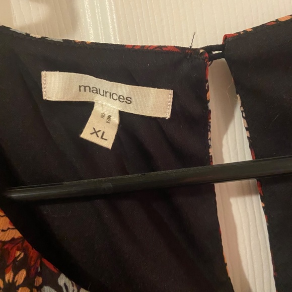 Maurice’s Black and Floral Tank Dress - Picture 2 of 3